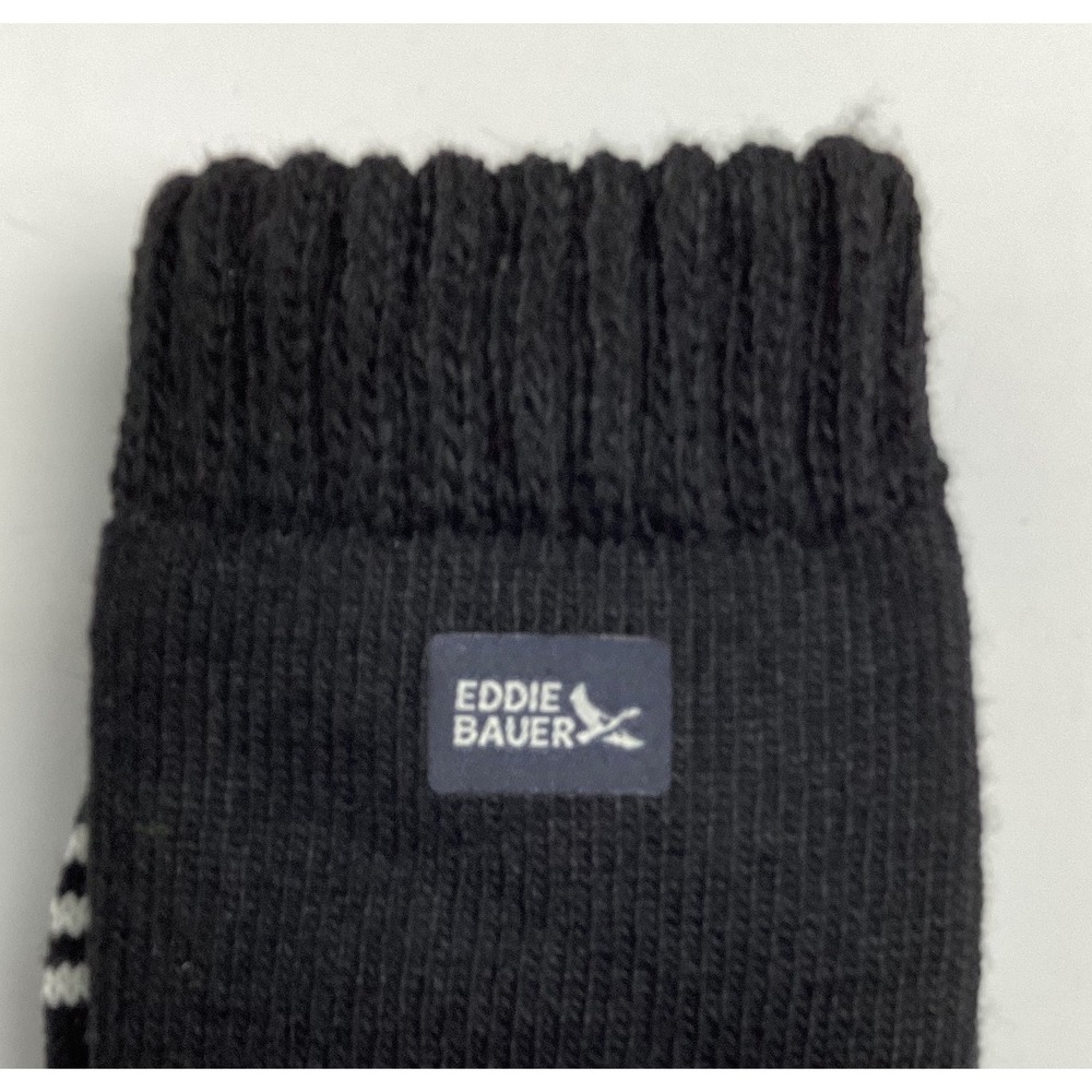 Eddie Bauer 2-Pair Black Heat Thermal‎ Long Heavyweight Crew Socks Size 7-12 - Picture 5 of 6